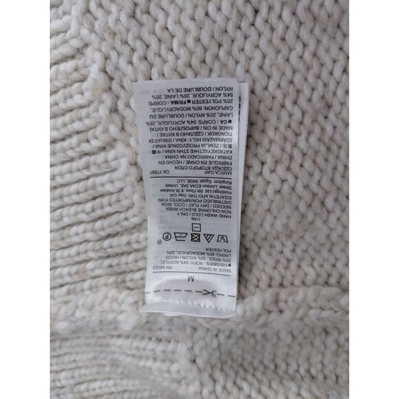 Gap Womens Knit Hooded Vest With Faux Fur Accent Size M - Picture 3 of 8